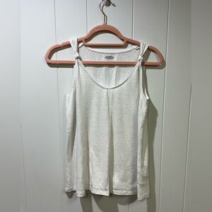 White Sleeveless Top